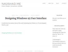 Tablet Screenshot of naushad.me